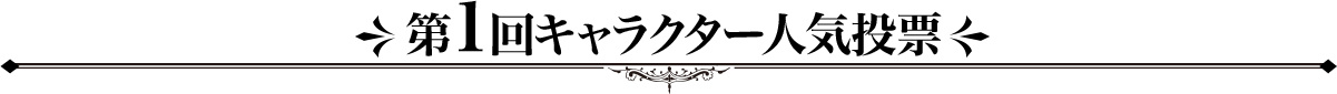 第1回キャラクター人気投票